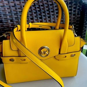 Michael Kors citrine small shoulder bag.  Used once, like brand new.